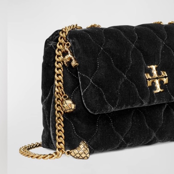 Tory Burch NWT Kira Small Velvet Convertible Crossbody Bag - Picture 5 of 8
